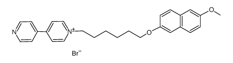 1-(6-(6'-methoxy-naphthalen-2-yloxy)hexyl)-4,4'-bipyridinyl-1-ium bromide Structure