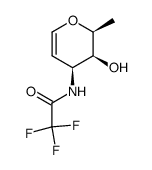 1,5-Anhydro-2,3,6-tridesoxy-3-trifluoracetamido-L-lyxo-hex-1-enit Structure