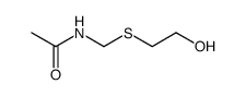 N-((2-hydroxyethylthio)methyl)acetamide Structure