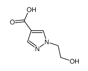 1-(2-hydroxyethyl)-1H-pyrazole-4-carboxylic acid structure