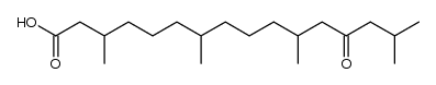 2,6,10,14-Tetramethyl-pentadecanon-(12)-carbonsaeure-(1) Structure