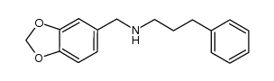 N-(3,4-methylenedioxybenzyl)(3-phenylpropyl)amine结构式