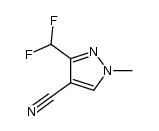 1-methyl-3-(difluoromethyl)-1H-pyrazole-4-carbonitrile structure