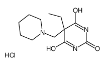 5-ethyl-5-(piperidin-1-ylmethyl)-1,3-diazinane-2,4,6-trione,hydrochloride结构式