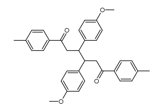 3,4-bis(4-methoxyphenyl)-1,6-di-p-tolylhexane-1,6-dione Structure