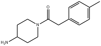 1-(4-aminopiperidin-1-yl)-2-(4-methylphenyl)ethan-1-one structure