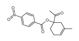 1-Acetyl-3-methyl-3-cyclohexen-1-yl p-nitrobenzoate Structure