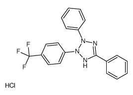 2,5-diphenyl-3-[4-(trifluoromethyl)phenyl]-1H-tetrazol-1-ium,chloride结构式