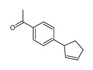 1-(4-cyclopent-2-en-1-ylphenyl)ethanone Structure