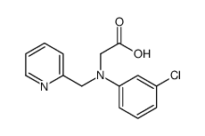 N-(3-Chlorophenyl)-N-(2-pyridinylmethyl)glycine结构式