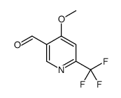 4-methoxy-6-(trifluoromethyl)pyridine-3-carbaldehyde结构式