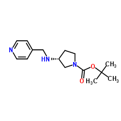 (R)-1-BOC-3-N-(PYRIDIN-4-YLMETHYL)-AMINO-PYRROLIDINE结构式