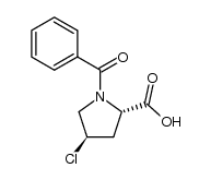 (2S,4R)-1-benzoyl-4-chloropyrrolidine-2-carboxylic acid Structure