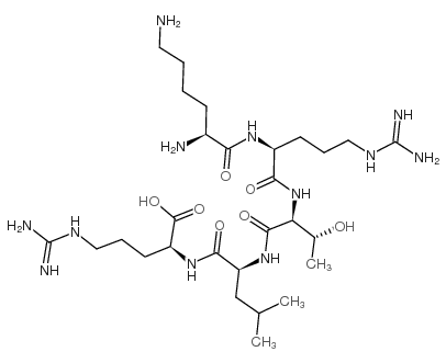 H-Lys-Arg-Thr-Leu-Arg-OH Structure