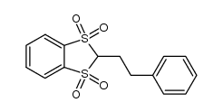 2-(2-phenethyl)-1,3-benzodithiole-1,1,3,3-tetraoxide Structure