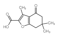 3,6,6-TRIMETHYL-4-OXO-4,5,6,7-TETRAHYDRO-BENZOFURAN-2-CARBOXYLIC ACID结构式