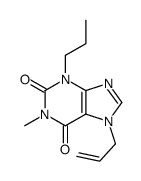 1-methyl-7-prop-2-enyl-3-propylpurine-2,6-dione结构式