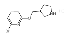 2-Bromo-6-(3-pyrrolidinylmethoxy)pyridine hydrochloride Structure