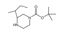 tert-butyl (3S)-3-[(2S)-butan-2-yl]piperazine-1-carboxylate结构式