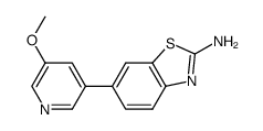 6-(5-methoxypyridin-3-yl)benzo[d]thiazol-2-amine Structure