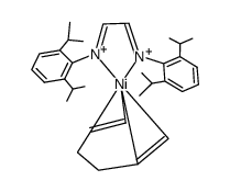 (2,6-i-Pr2C6H3NCHCHNC6H3-2,6-i-Pr2)Ni(η2-η2-C6H10) Structure