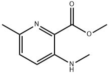 6-甲基-3-(甲基氨基)吡啶甲酸甲酯结构式