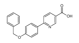 6-(4-phenylmethoxyphenyl)pyridine-3-carboxylic acid结构式