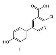 2-chloro-5-(3-fluoro-4-hydroxyphenyl)pyridine-3-carboxylic acid Structure