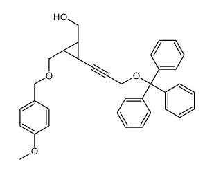 [(1S,2R,3R)-2-[(4-methoxyphenyl)methoxymethyl]-3-(3-trityloxyprop -1-ynyl)cyclopropyl]methanol结构式