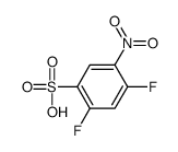 2,4-difluoro-5-nitrobenzene sulfonic acid structure