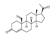 10-Vinyl-19-norpregn-4-ene-3,20-dione结构式