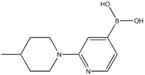 (2-(4-Methylpiperidin-1-yl)pyridin-4-yl)boronic acid Structure