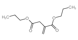 Butanedioic acid,2-methylene-, 1,4-dipropyl ester结构式