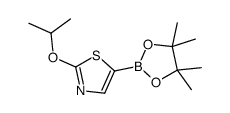 2-propan-2-yloxy-5-(4,4,5,5-tetramethyl-1,3,2-dioxaborolan-2-yl)-1,3-thiazole结构式