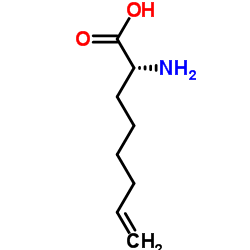 (2R)-2-Amino-7-octenoic acid结构式