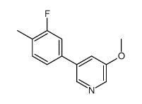 3-(3-fluoro-4-methylphenyl)-5-methoxypyridine Structure