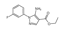 5-氨基-1-(3-氟苯基)-1H-吡唑-4-甲酸乙酯结构式