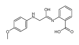 2-[[2-(4-methoxyanilino)acetyl]amino]benzoic acid Structure