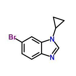 6-bromo-1-cyclopropyl-1H-benzo[d]imidazole structure