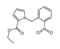 ethyl 1-[(2-nitrophenyl)methyl]pyrrole-2-carboxylate Structure