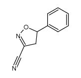 5-phenyl-4,5-dihydro-isoxazole-3-carbonitrile结构式