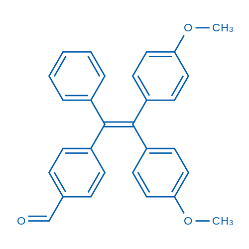 4-(2,2-Bis(4-methoxyphenyl)-1-phenylvinyl)benzaldehyde picture