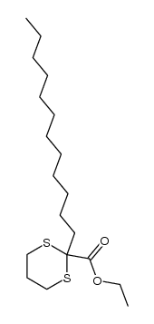 2-carbethoxy-2-dodecyl-1,3-dithiane结构式