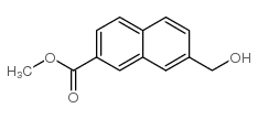 7-(羟甲基)-2-萘甲酸甲酯结构式