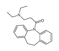 5-[3-(Diethylamino)-1-oxopropyl]-10,11-dihydro-5H-dibenz[b,f]azepine结构式