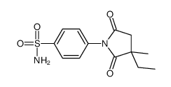 4-(3-Ethyl-3-methyl-2,5-dioxo-1-pyrrolidinyl)benzenesulfonamide structure