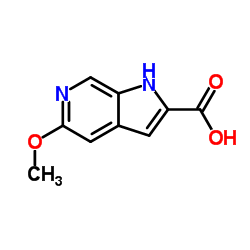 5-methoxy-1H-pyrrolo[2,3-c]pyridine-2-carboxylic acid Structure