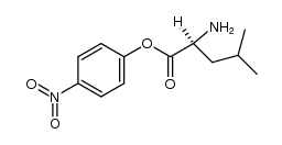 L-leucine p-nitrophenyl ester Structure