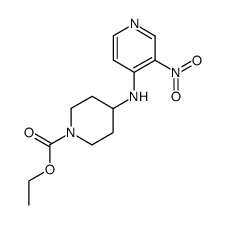 ethyl 4-[(3-nitropyridin-4-yl)amino]piperidine-1-carboxylate结构式