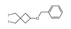 3-Benzyloxy-1.1-bis-[iodmethyl]-cyclobutan Structure